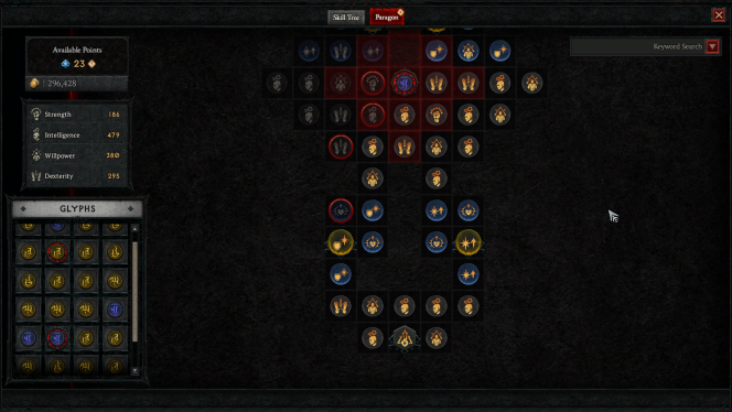 At high level, players have access to a special skill tree, which allows even more specializations.