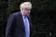Boris Johnson in London on March 22, 2023.