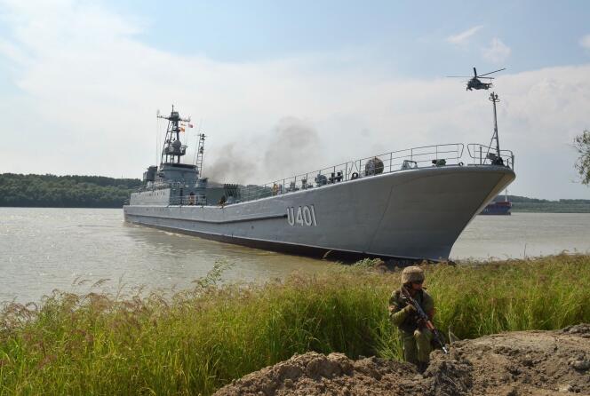The Ukrainian warship 