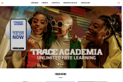 Capture écran de la page d’accueil du site de Trace.