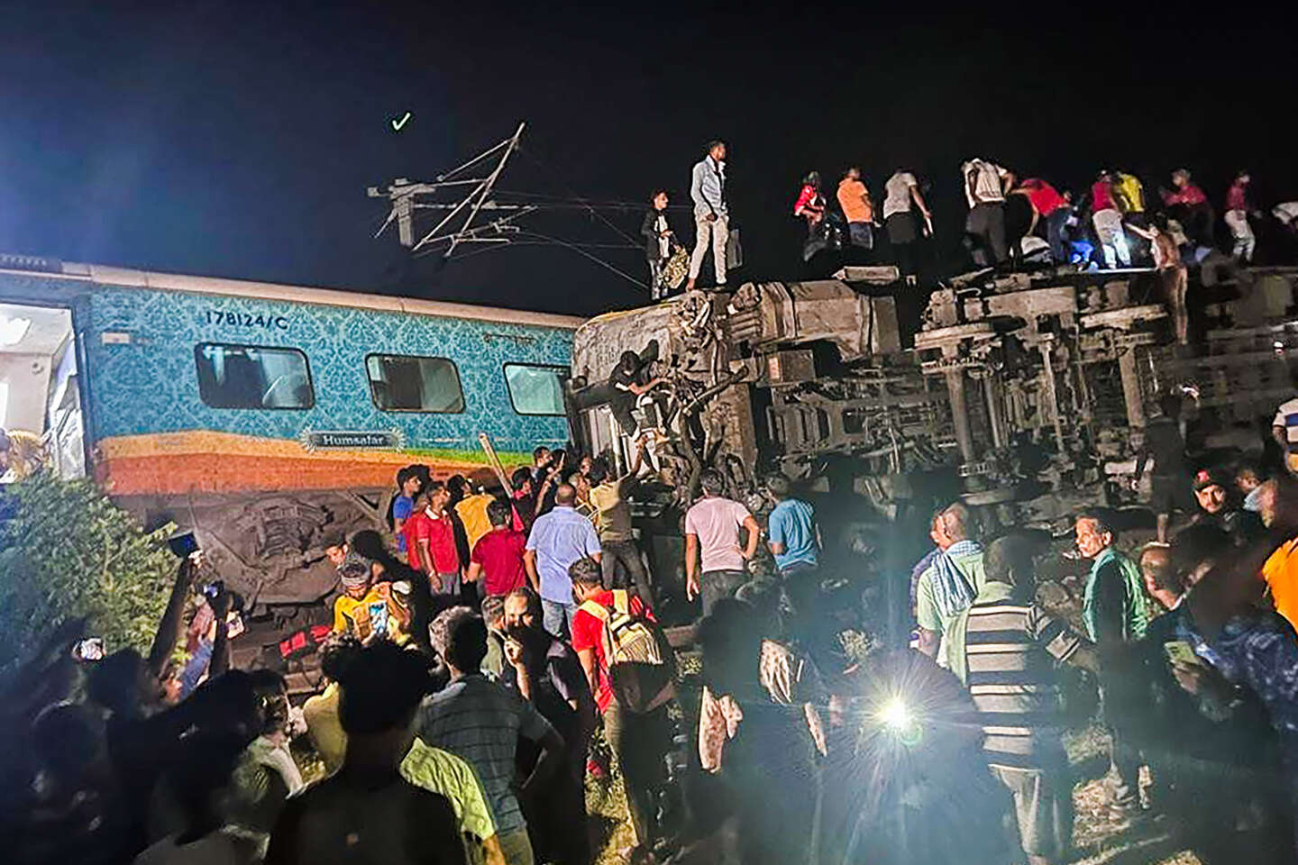In India, a collision of two trains left at least 50 people dead and 500 injured