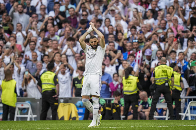 Karim Benzema during the match between Real Madrid and Athletic Bilbao, in Madrid, June 4, 2023.