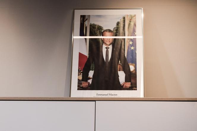 En la sala del portavoz, en el Palacio del Elíseo, en París, el 26 de abril de 2023.