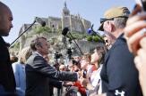Au Mont-Saint-Michel, Emmanuel Macron appelle à « ne pas redouter l’avenir »