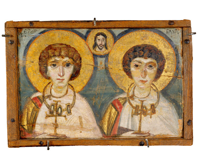 “Saint Sergius and Saint Bacchus” (6th-7th centuries).  Comes from Saint Catherine's Monastery of Mount Sinai (Egypt).  Kyiv, Bohdan and Varvara Khanenko National Museum of Arts.