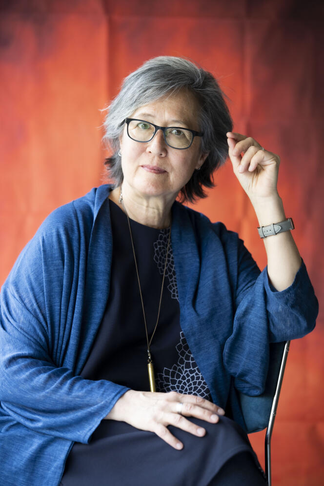 American-Canadian writer Ruth Ozeki, in Turin, in 2022.