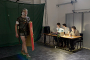 Laboratoire de motion capture sur le tournage du documentaire « Dans la peau du légionnaire romain » (2023), de Pierre-François Gaudry.