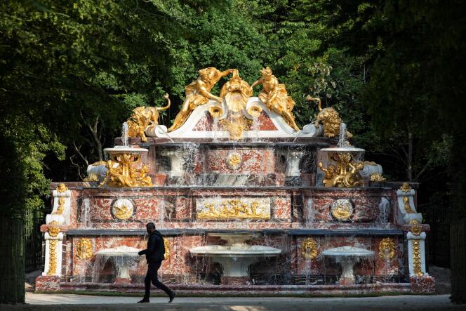 The Grand Trianon water buffet, in the park of the Palace of Versailles, June 7, 2023.