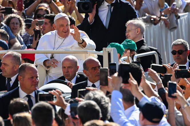 Papa Francisco en Roma, miércoles 7 de junio de 2023.
