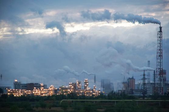 La planta química en Togliatti, Rusia, donde comenzó la tubería saboteada.