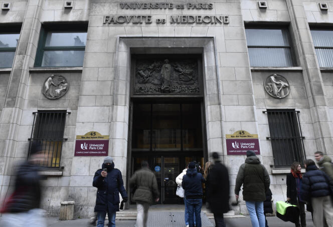 L’université de médecine Paris Cité, à Paris, le 25 janvier 2023.