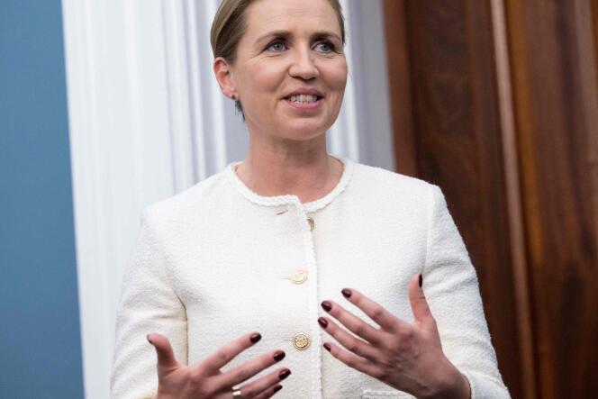 La première ministre danoise, Mette Frederiksen, assiste à une réception avec des membres du Congrès, à Washington, le 5 juin 2023. 