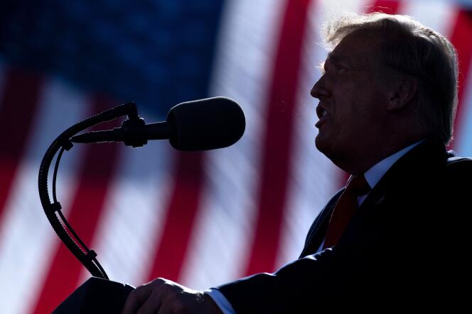 Donald Trump, in Goodyear (Arizona), on October 28, 2020.