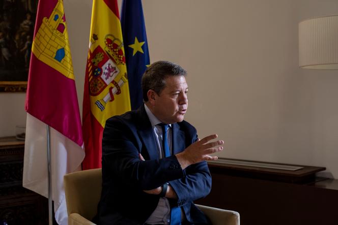 Emiliano Garcia-Page, presidente de la comunidad autónoma de Castilla-La Mancha, el 6 de junio de 2023, en Toledo.