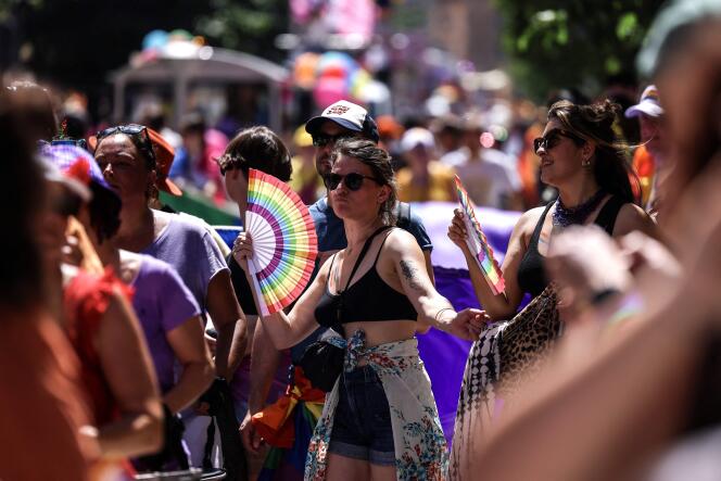 En Toulouse, miles de personas participaron en la Marcha del Orgullo Gay el 10 de junio de 2023.