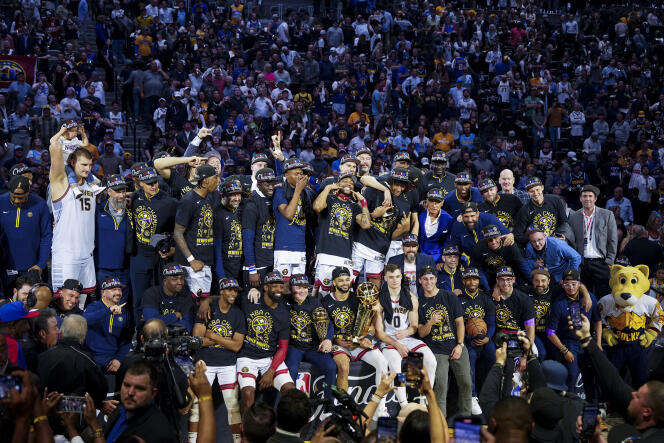 Denver Nuggets beat Miami Heat in NBA finals Game 5 for team's first title, NBA finals