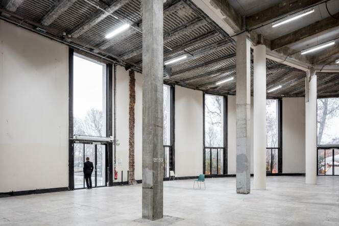 One of the halls of the Palais de Tokyo under construction, in Paris, in 2019.