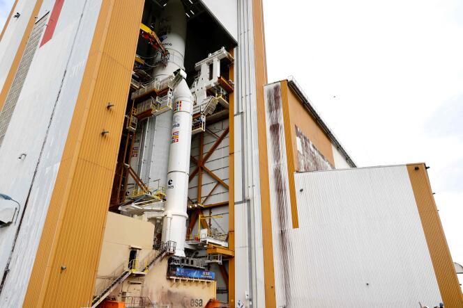 Ariane-5-Rakete, 15. Juni 2023, im Guyana Space Center in Kourou.