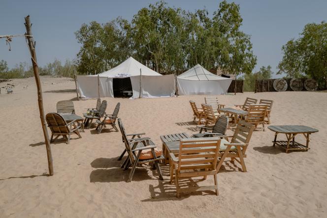 Le campement touristique Le Camp du désert, près des dunes de Lompoul, le 5 mai 2023.