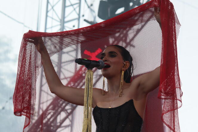 The singer Liraz, during the Rio Loco festival, in Toulouse, June 15, 2023.
