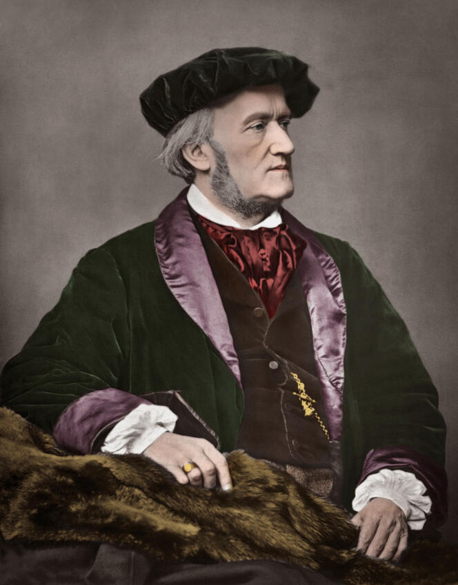 A photo portrait of Richard Wagner by Franz Hanfstaengl, in 1871. 