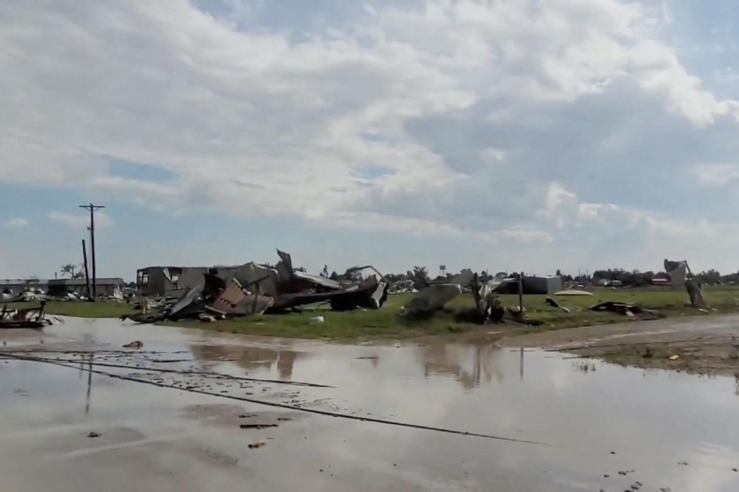 Three reported dead after tornado ravages Texas town