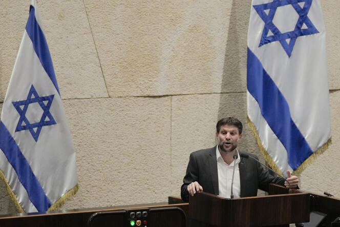 Israeli Finance Minister Bezalel Smotrich on March 27 in Jerusalem.