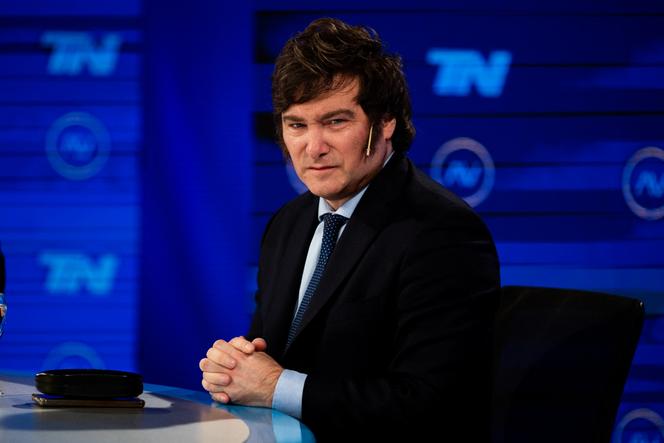 Javier Mele, candidato por La Libertad Avanza, durante una entrevista, en Buenos Aires, el 14 de junio de 2023.