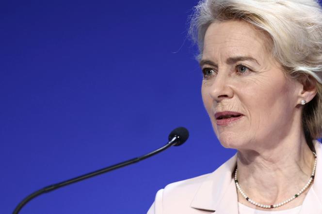 La presidenta de la Comisión Europea, Ursula von der Leyen, en el primer día de la Conferencia de Ucrania en Londres, miércoles 21 de junio de 2023.