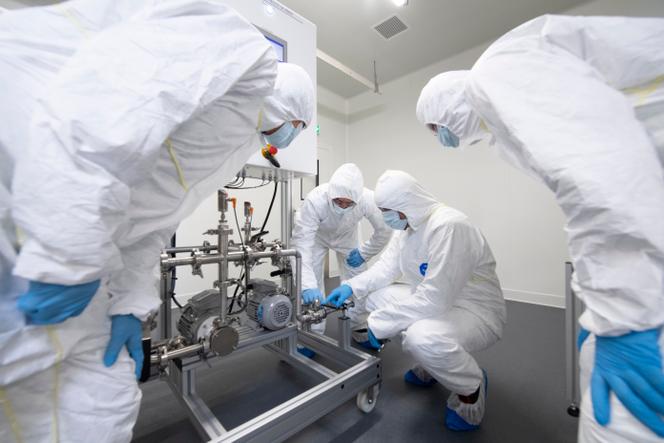 Durante un entrenamiento en el Battery Training Center, en Douvrain (Pas-de-Calais), el 10 de mayo de 2023.