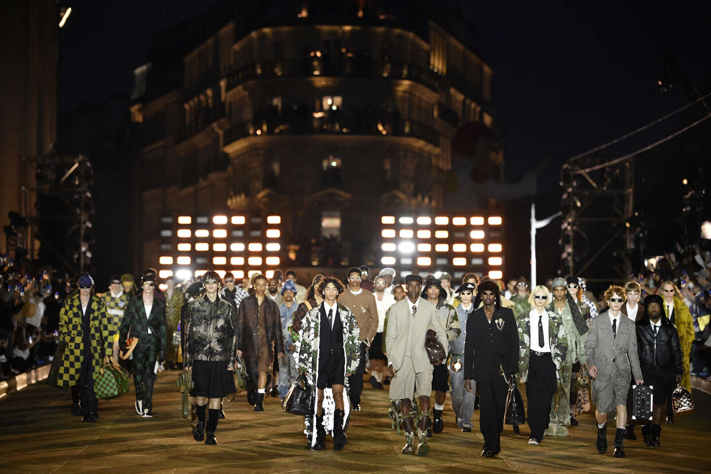 Pharrell Williams puts on a show for Louis Vuitton at Paris