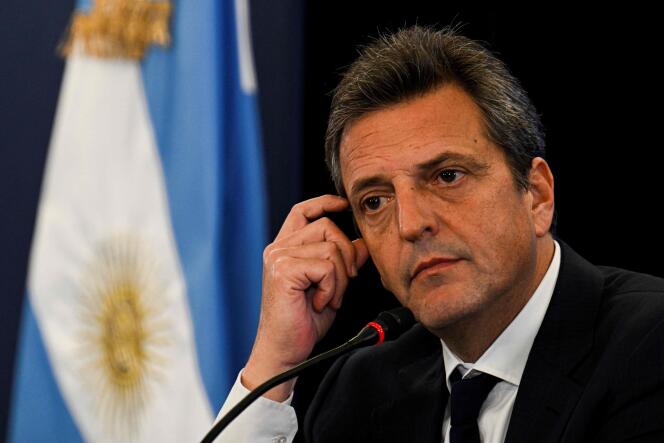 Sergio Massa, Argentine Minister of Economy, presidential candidate, on September 30, 2022.