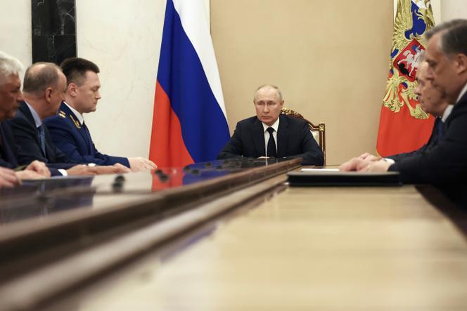 El presidente ruso, Vladimir Putin, durante una reunión en el Kremlin, el 26 de junio de 2023. 