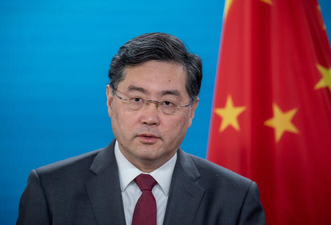 El ministro de Relaciones Exteriores de China, Qin Gang, en Berlín el 9 de mayo de 2023.