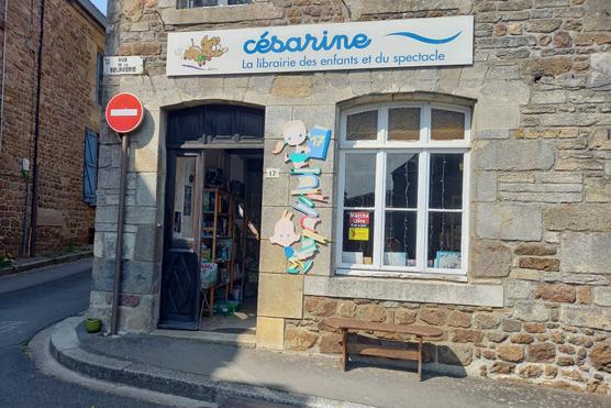 La librairie Césarine, à Bécherel (Ille-et-Vilaine).