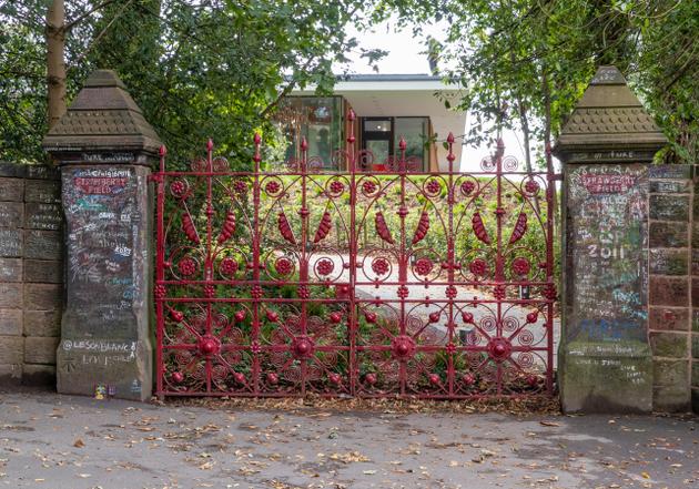The entrance to the former Strawberry Fields Orphanage, which inspired the Beatles song (