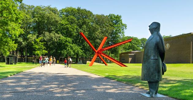 La entrada al Museo Kröller-Müller en el parque De Hoge Veluwe (Países Bajos).