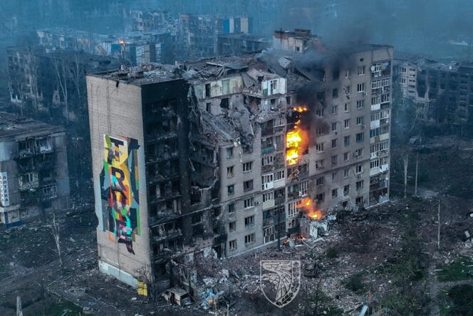 La ciudad ucraniana de Bakhmout, en la región de Donetsk, el 21 de mayo de 2023.