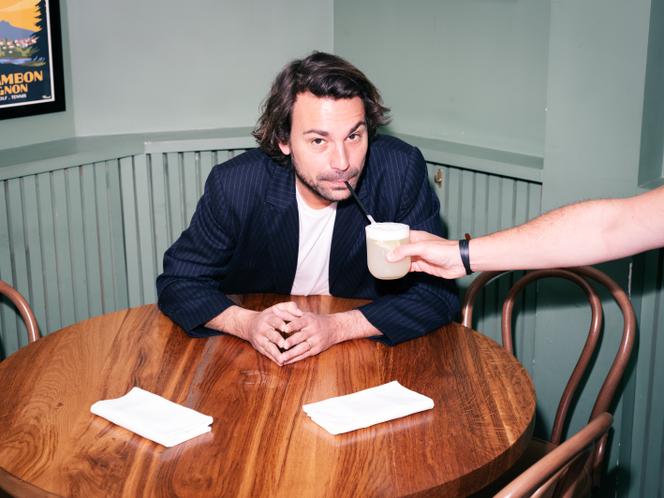 Bertrand Chameroy, en el restaurante Oui mon général!, París 7ᵉ, 18 de abril de 2023.