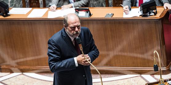 El Guardián de los Sellos, Eric Dupond-Moretti, el 4 de julio de 2023 en la Asamblea Nacional.