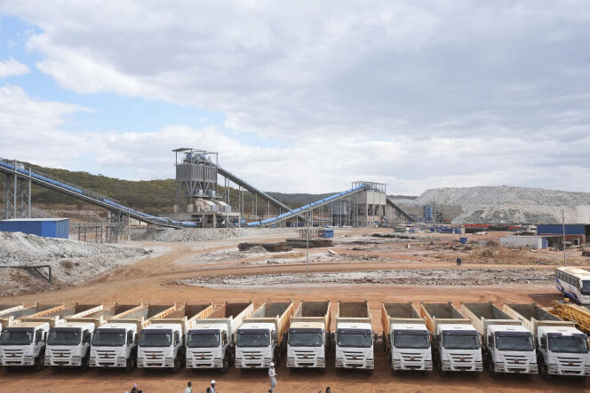 Une mine de lithium à Goromonzi, au Zimbabwe, le 5 juillet 2023.