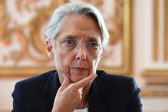 Elisabeth Borne, en el Hôtel de Matignon, en París, el 7 de julio de 2023.