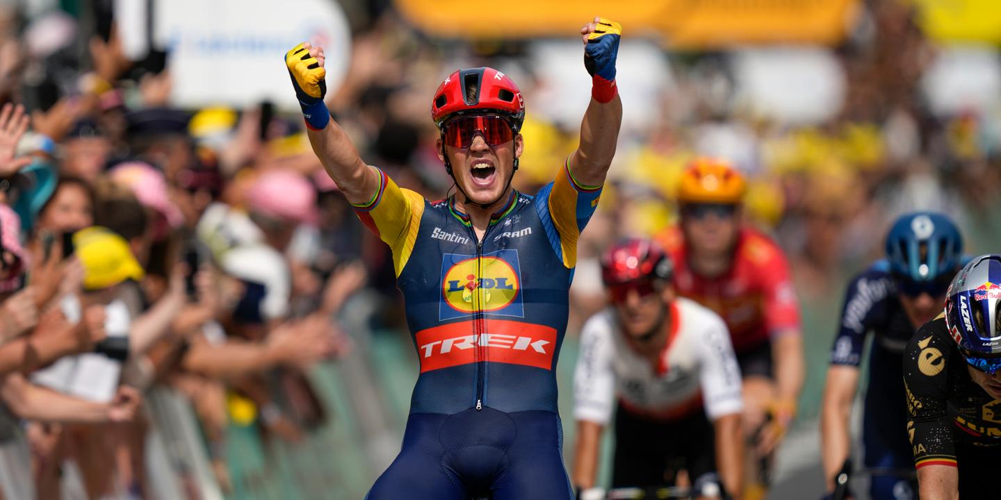 Mads Pedersen gana con fuerza en Limoges