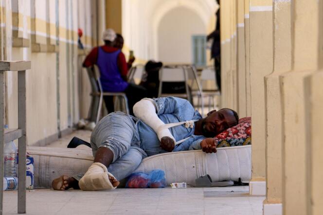 A Sfax, en Tunisie, le 12 juillet 2023, après une semaine de violences contre des migrants subsahariens.