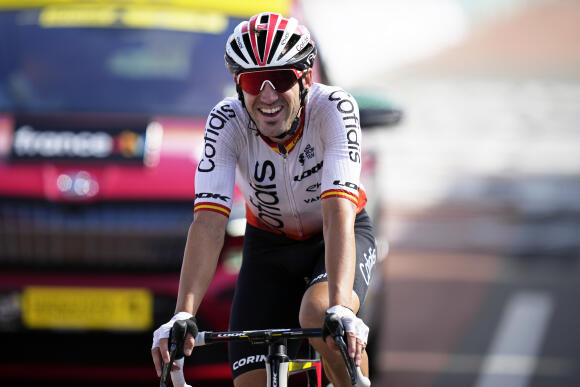 Ion Izagirre a remporté la 12e étape du Tour de France à Belleville-en-Beaujolais, le 13 juillet 2023.