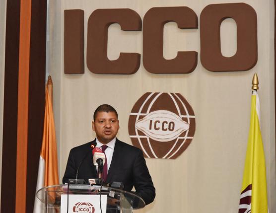 Jean-Louis Billon, heredero del imperio Sifca, entonces ministro de Comercio, el 24 de marzo de 2015 en Abiyán.