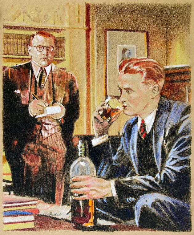 F. Scott Fitzgerald interviewed by Michael Mok of the "New York Post" on September 24, 1936.