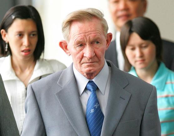 Former soldier Charles Jenkins, famous for defecting to North Korea, is pictured June 14, 2005 in Tokyo, Japan.