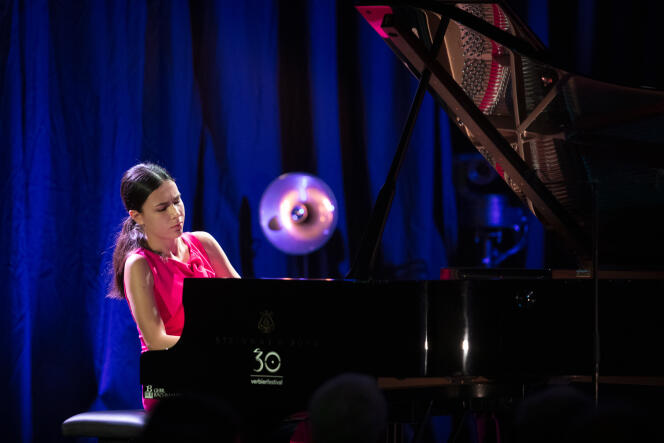 La pianista Alexandra Dovgan, en el Festival de Verbier el 15 de julio.