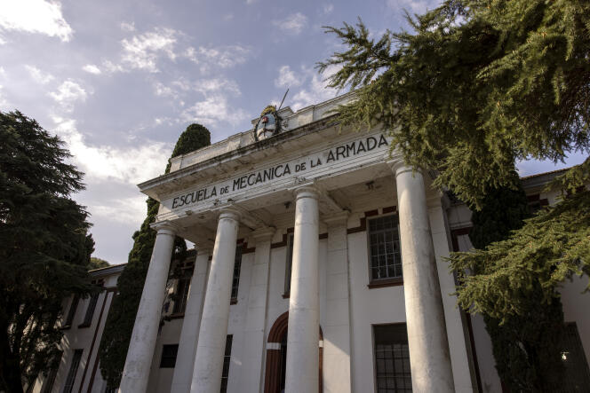 Escuela de Mecánica Marina, ex centro de torturas de la ESMA, en Buenos Aires el 26 de abril de 2022.